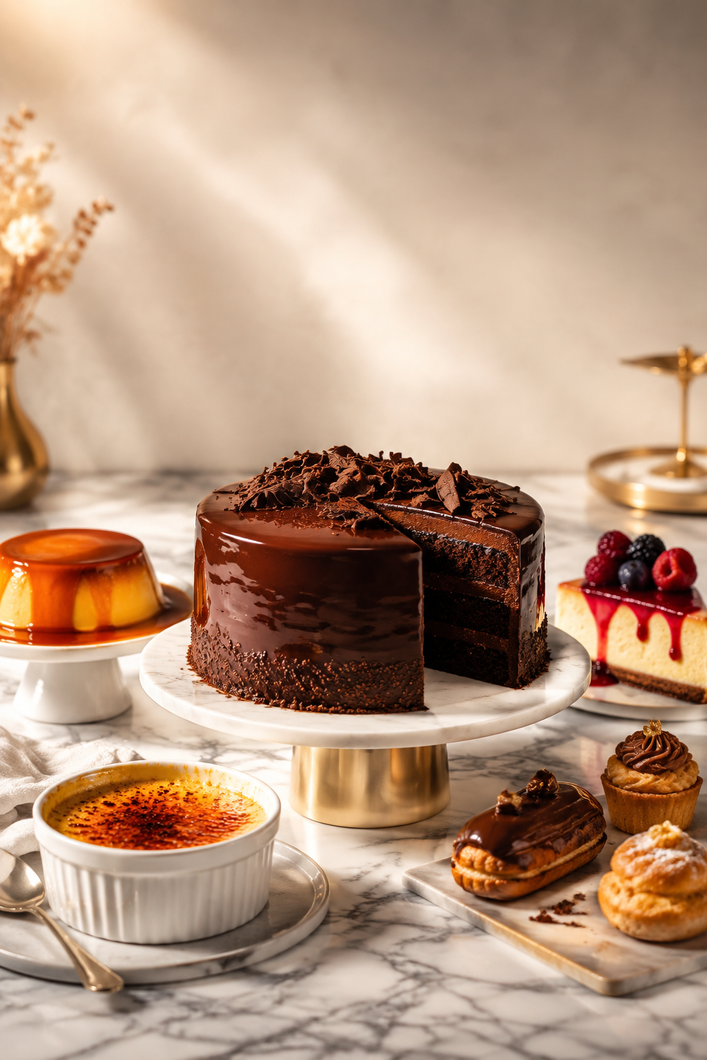 Dessert Cinema digital cookbook featuring luxury desserts